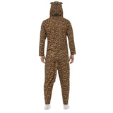 Tiger costume is lightweight fabric.