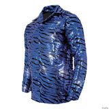 Tiger Shirt Blue Sequin - Hire