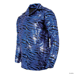 Tiger Shirt Blue Sequin - Hire