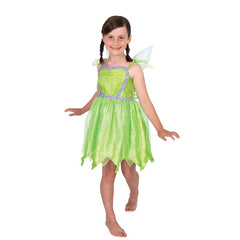 Tinker Bell Deluxe Costume - Child, layered tutu dress with attached bodice, plus detachable wings.

