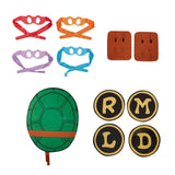 TMNT adult accessory kit with shell and masks