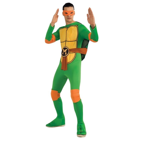 TMNT Michelangelo adult costume with shell