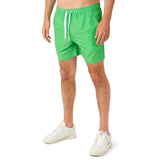 Turtle body print shirt and green shorts