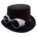 Top Hat with Steampunk Goggles