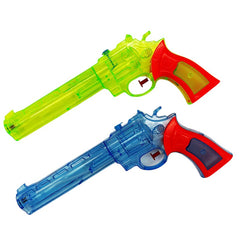 transparent water gun 28cm, plastic.