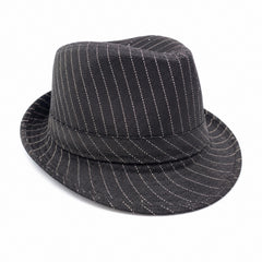 Trilby Fedora Hat Stripe Design