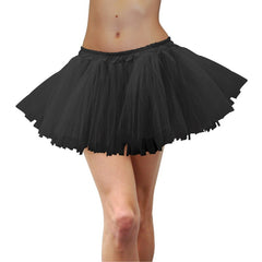 Adult Black Tulle Tutu – 80s punk and black swan costume tutu with elastic waist
