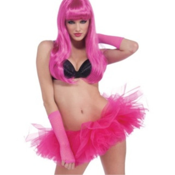 Tulle Tutu - Neon Pink, short and sassy style, adult and teen size.