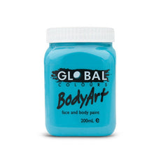 Turquoise Face and Body Paint, 45ml cream, Global.
