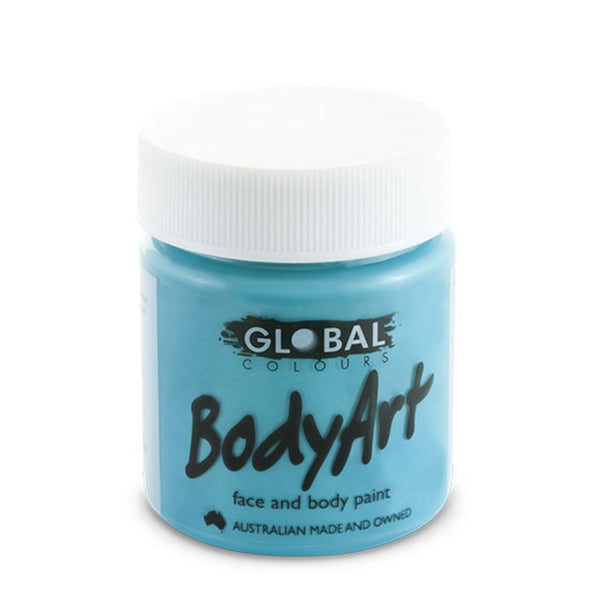 Turquoise Face and Body Paint, 45ml cream, Global.
