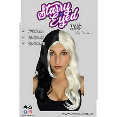 Two Tone Cruella Wig – black and white cosplay wig, Starry Wigs collection