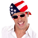 Mens USA Flag Bandana for American and Cowboy Costumes