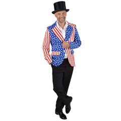 Adult USA stars and stripes jacket with American flag design