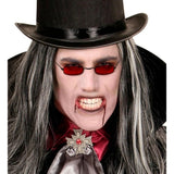 Mens Red Lens Vampire Glasses for Halloween Costumes