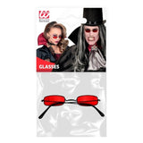 Red Lens Vampire Costume Glasses in Packaging