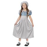 Victorian school girl costume dress and hat