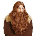 Viking Wig with Beard & Moustache Auburn