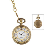 Vintage Gold Pocket Watch Showing Ornate Front and Back