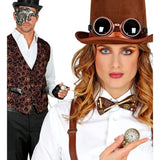 Vintage Pocket Watch Styled with Steampunk Couple Costumes