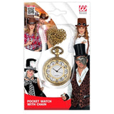 Packaging for vintage pocket watch with chain
