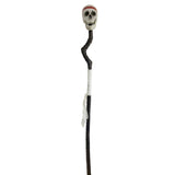 150cm Voodoo Skull Staff with brown tree-branch shaft and skull topper – for witch or warlock costumes