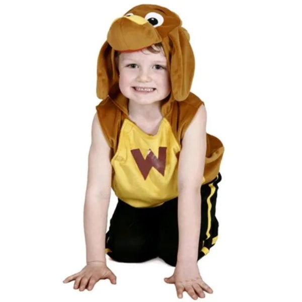 Wags the Dog kids dress up set with plush hooded tabard and detachable tail, size 2–4