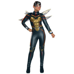 Wasp costume for adults – printed jumpsuit and moulded mask from Marvel's Ant-Man and Avengers