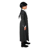 costume-side.jpgSide view of Wednesday Deluxe child black floral dress costume
