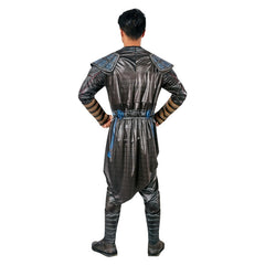 wenwu deluxe adult costume with printed top and pants.