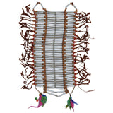 Western style breastplate necklace costume accessory with layered beads and tribal-inspired design