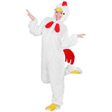 White Chicken Costume for adults – female front view
