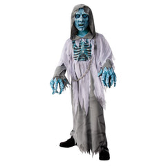 White Demon Hooded Robe Costume-Child