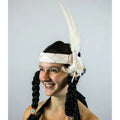 White Feather Headband Costume Accessory