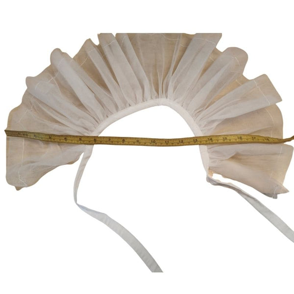 White Mesh Neck Ruffle Collar – Cracker Jack Costumes Brisbane