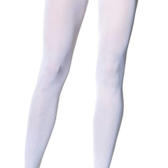 White plus size nylon lycra tights – Leg Avenue