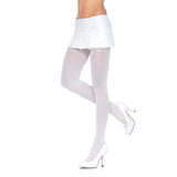White plus size nylon lycra tights – Leg Avenue