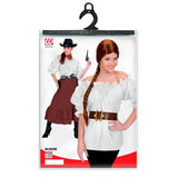 White off shoulder blouse packaging