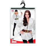 Packaging for ladies white pirate shirt
