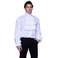 White Ruffle Front Shirt – Regency & Pirate Style