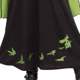 Wicked witch of the west child costume with glitter witch hem detail