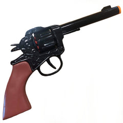 Die cast cowboy toy gun with realistic Wild West design – great for costumes.