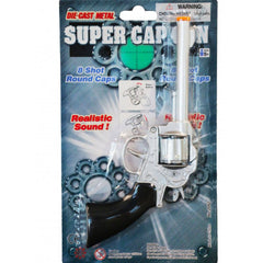 Wild West die cast toy pistol – realistic cowboy gun for costume use.