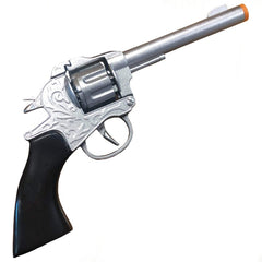 Wild West die cast toy pistol – realistic cowboy gun for costume use.