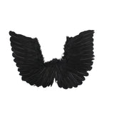 Wings Up Small Black Feather Wings 50  40cm