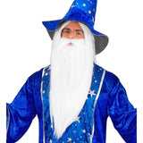 White wizard costume wig with long beard
