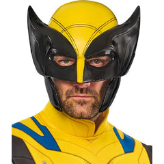 Wolverine adult costume from Deadpool 3 with muscle chest and claws
