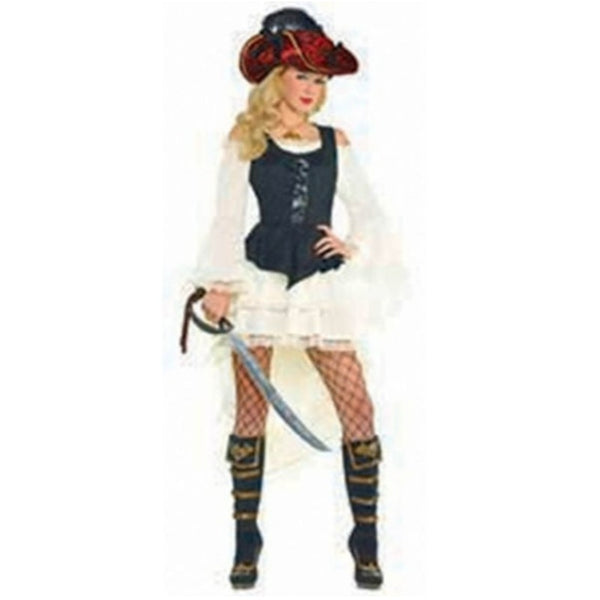 womens pirate vest, laces at the front.