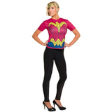 Wonder Woman Dawn of Justice Adult Top, red top with ww print.