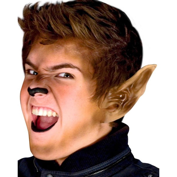 Woochie latex werewolf ears prosthetic for Halloween, cosplay, and theatre costumes