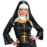 Nun wearing the wooden rosary beads